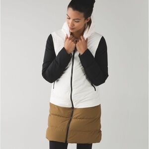 4 for $40 - lululemon athletica Black, White, and Brown Puffer Jacket
